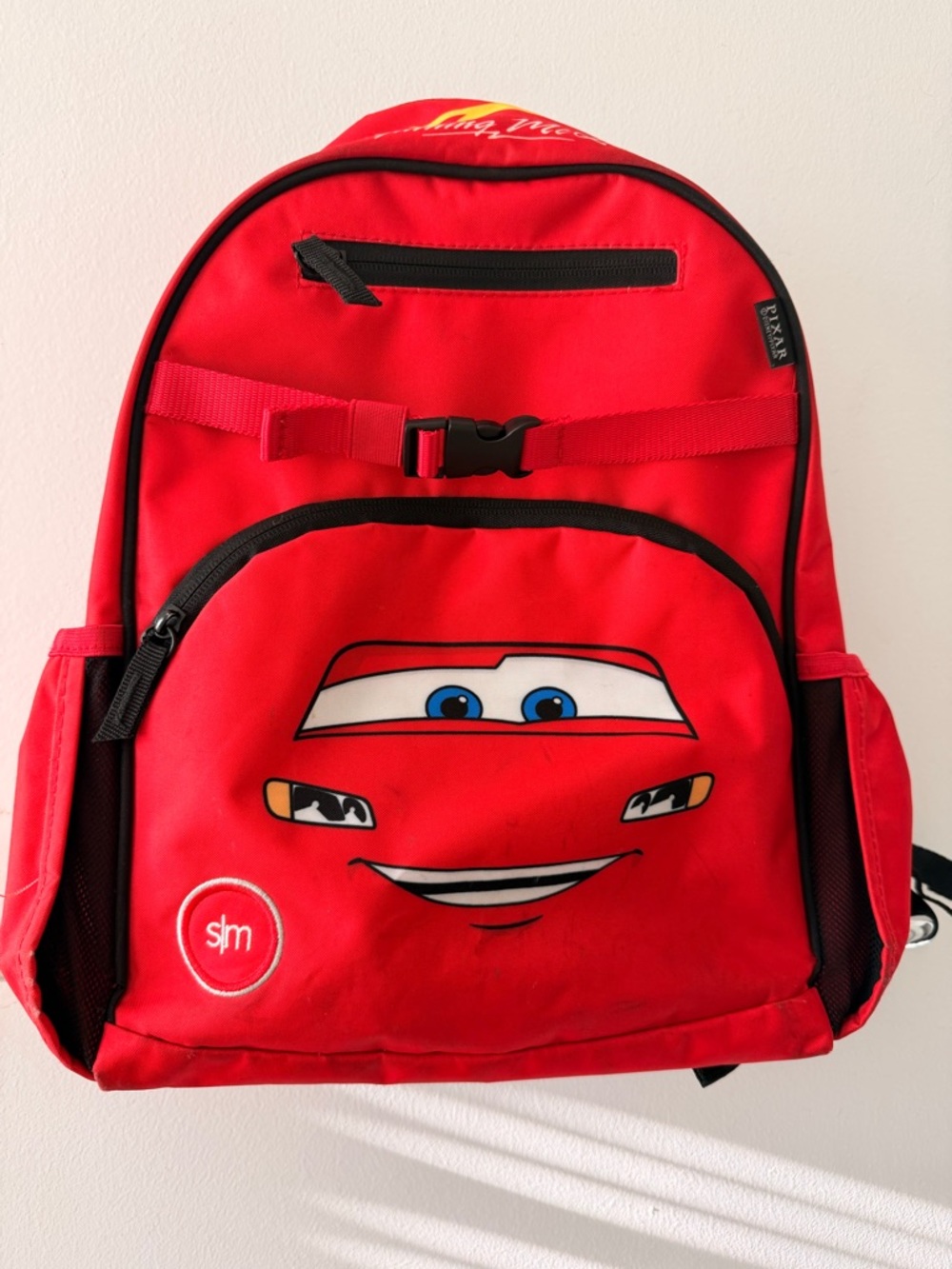 Red Lightning Car Kids Backpack - sm Brand